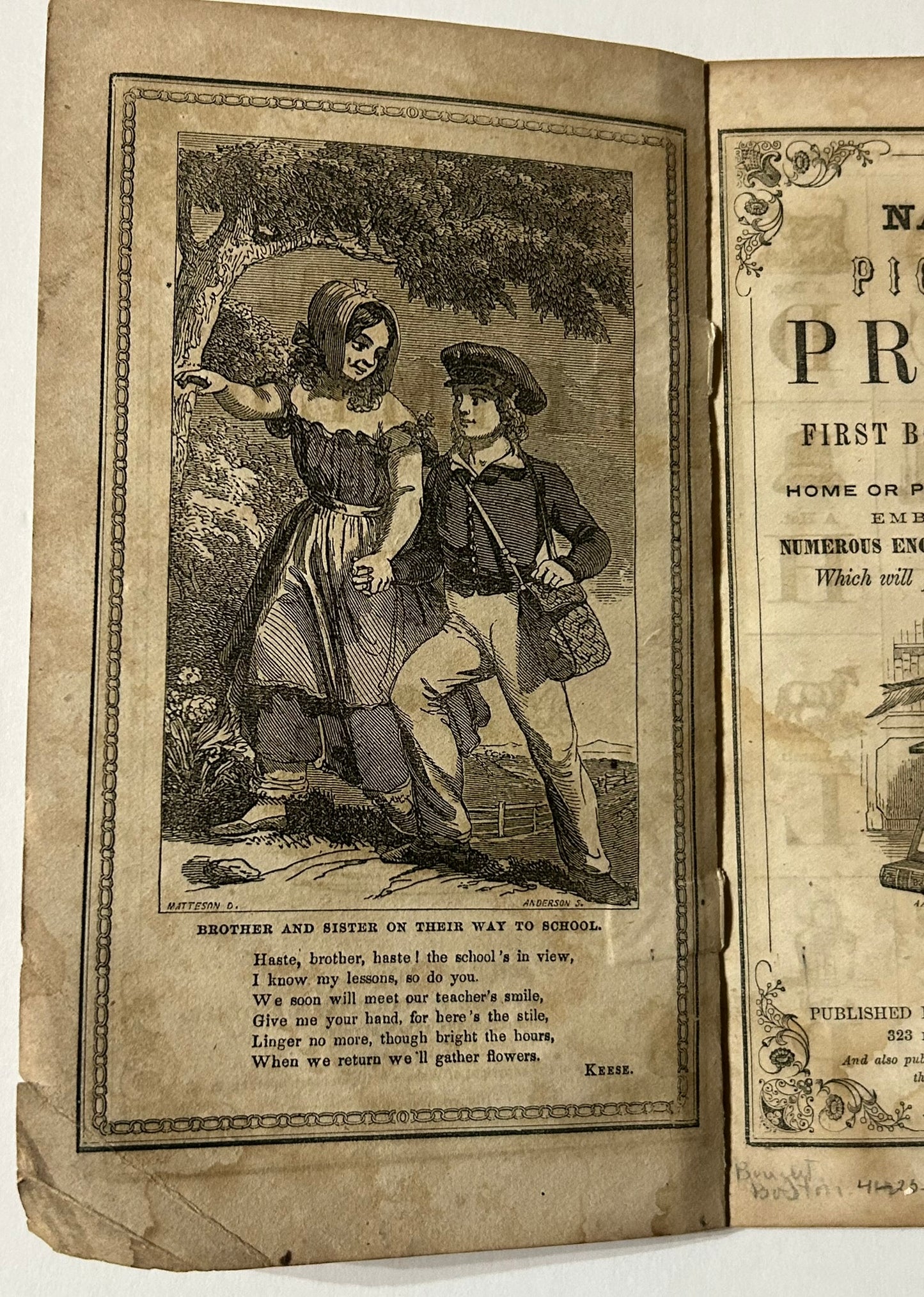 THE NATIONAL PICTORIAL PRIMER 1850 BOOKLET