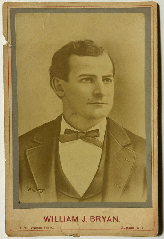 WILLIAM JENNINGS BRYAN ANTIQUE PHOTO