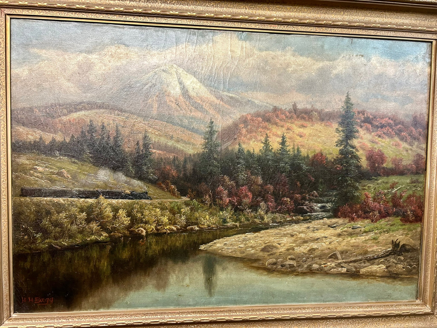 HENRY HOWARD BAGG NEBRASKA & CALIFORNIA ARTIST PAINTING