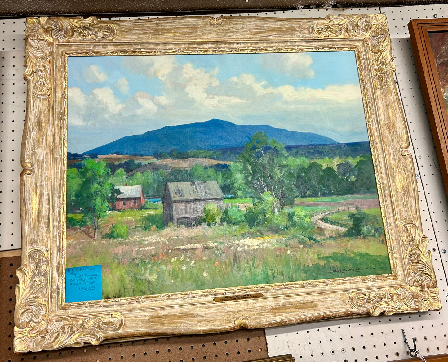 CHARLES CURTIS ALLEN, MASSACHUSETTS AND VERMONT ARTIST PAINTING