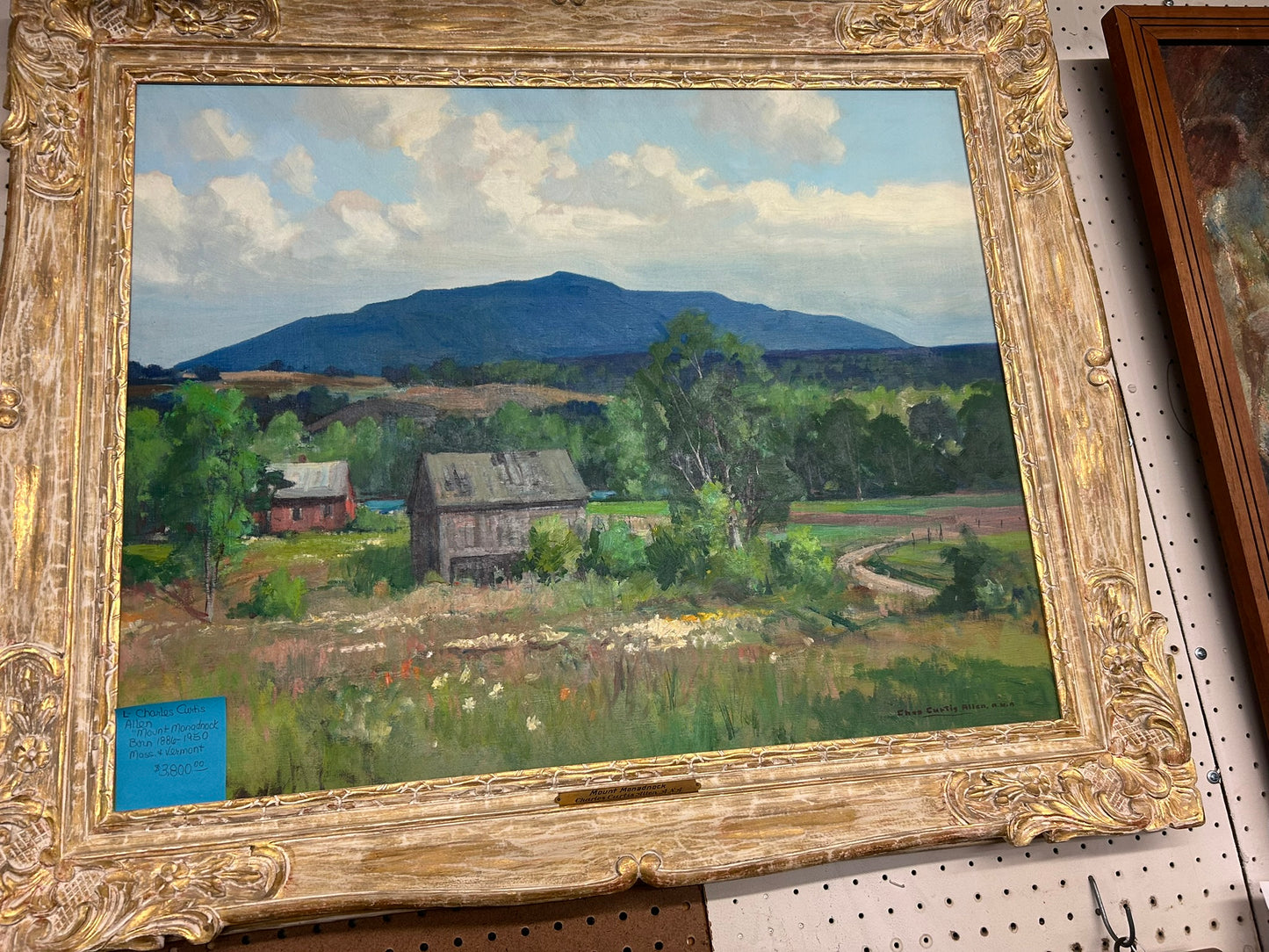 CHARLES CURTIS ALLEN, MASSACHUSETTS AND VERMONT ARTIST PAINTING