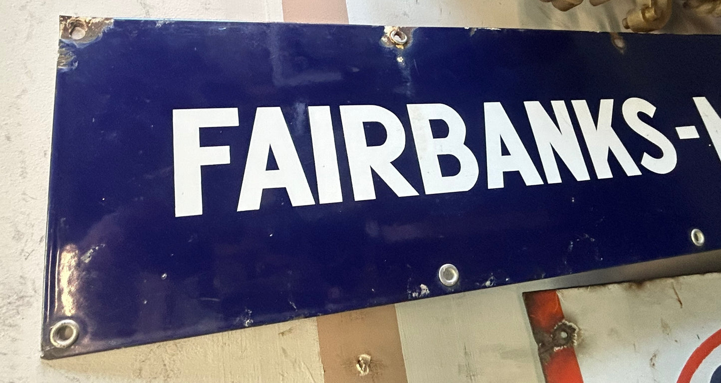 FAIRBANKS-MORSE SCALES PORCELAIN ENAMEL SIGN