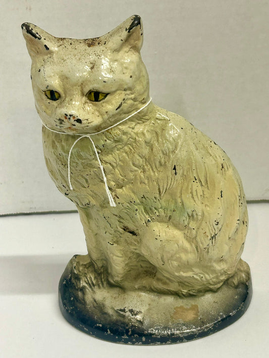 CAST IRON DOORSTOP OF CAT