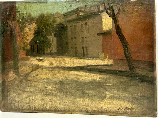 CHARLES T. WEBBER 1825-1911 CINCINNATI & KENTUCKY PAINTING OF BUILDINGS
