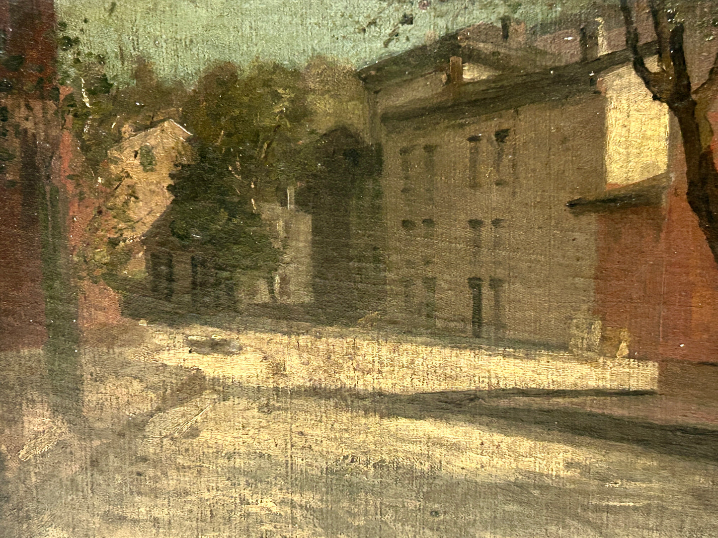 CHARLES T. WEBBER 1825-1911 CINCINNATI & KENTUCKY PAINTING OF BUILDINGS
