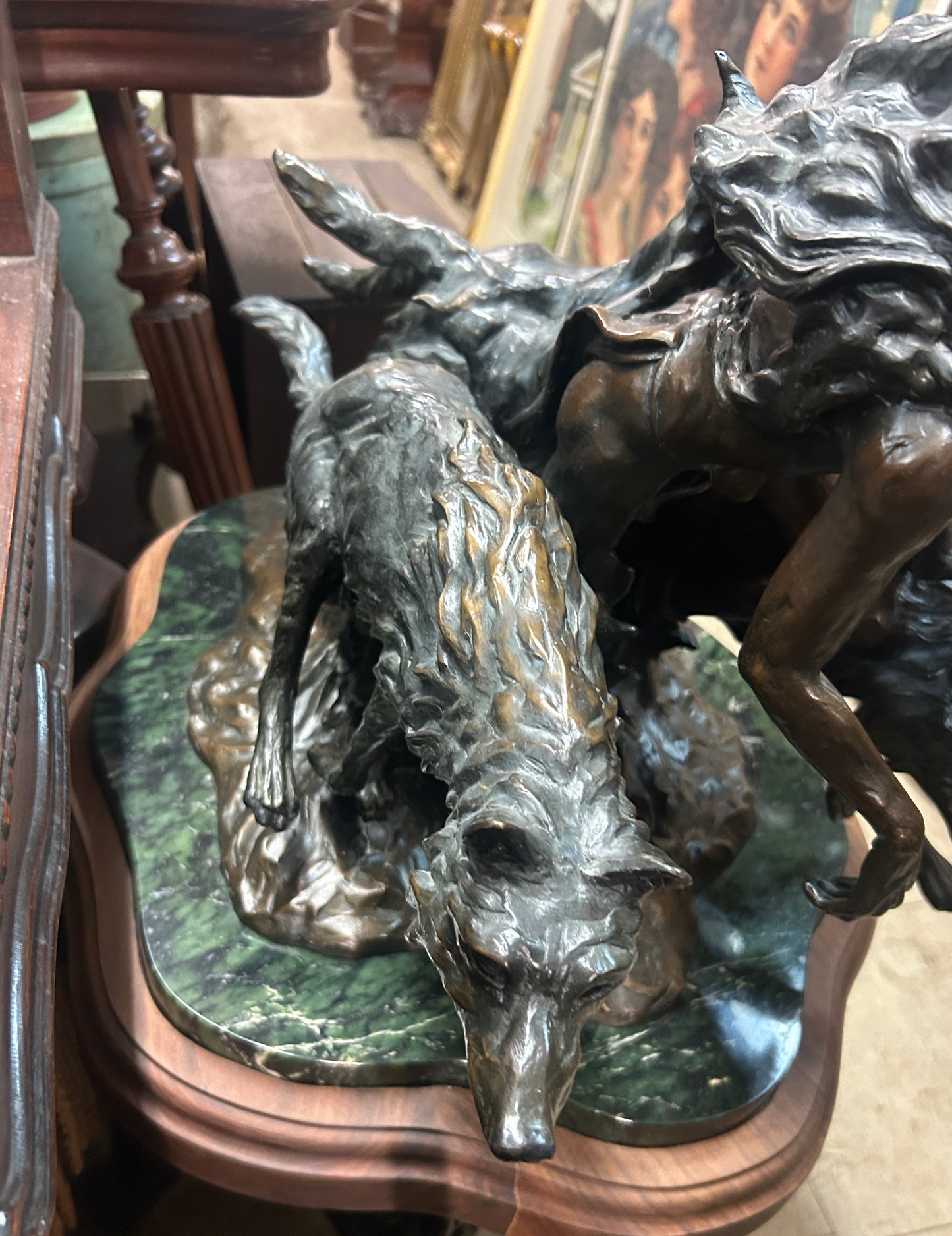 KEN PAYNE BRONZE SCULPTURE "NIGHT SHADOWS"