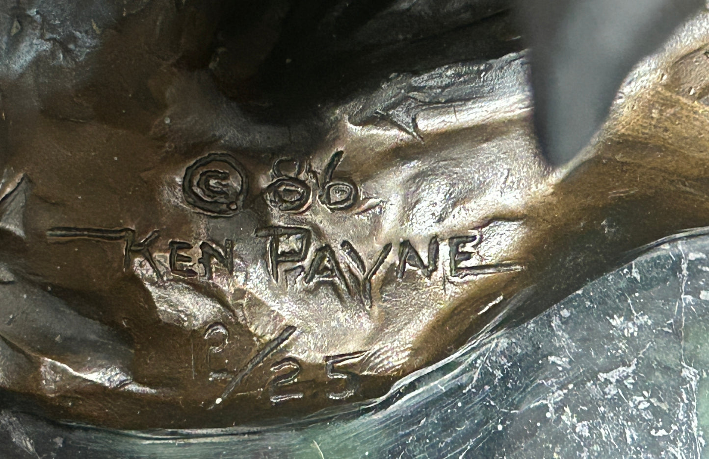 KEN PAYNE BRONZE SCULPTURE "NIGHT SHADOWS"