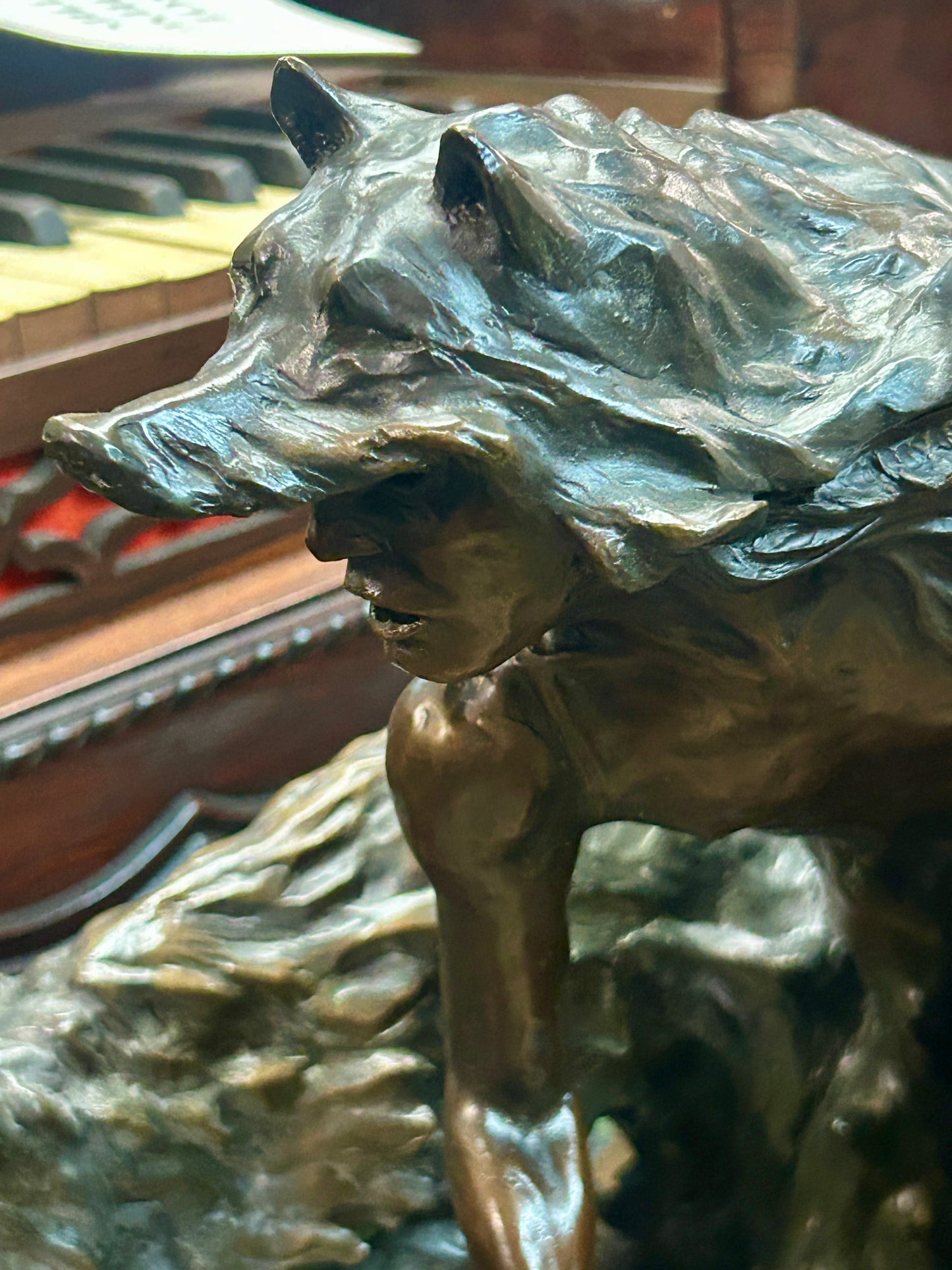 KEN PAYNE BRONZE SCULPTURE "NIGHT SHADOWS"