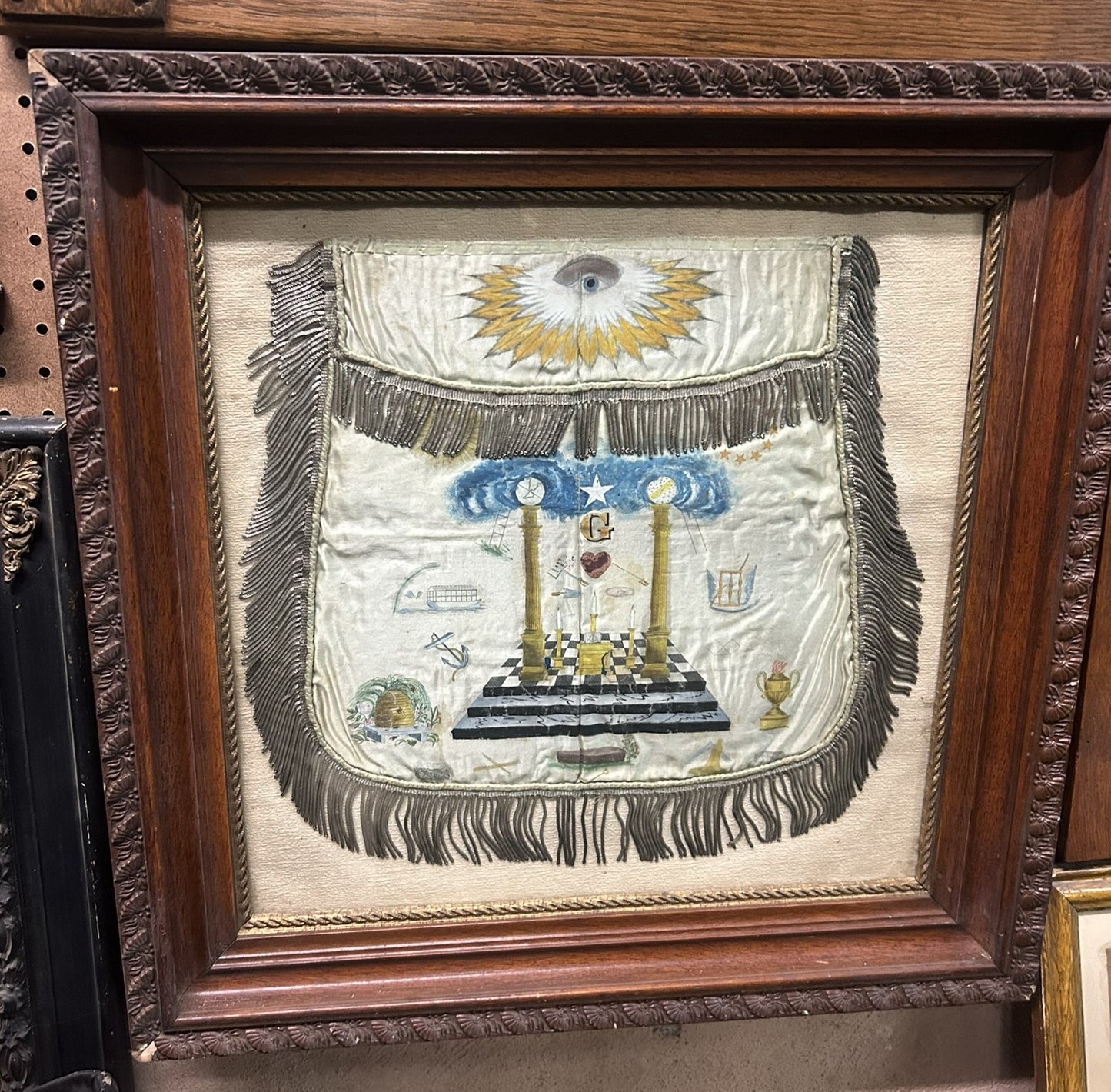 ANTIQUE 1800's MASONIC APRON