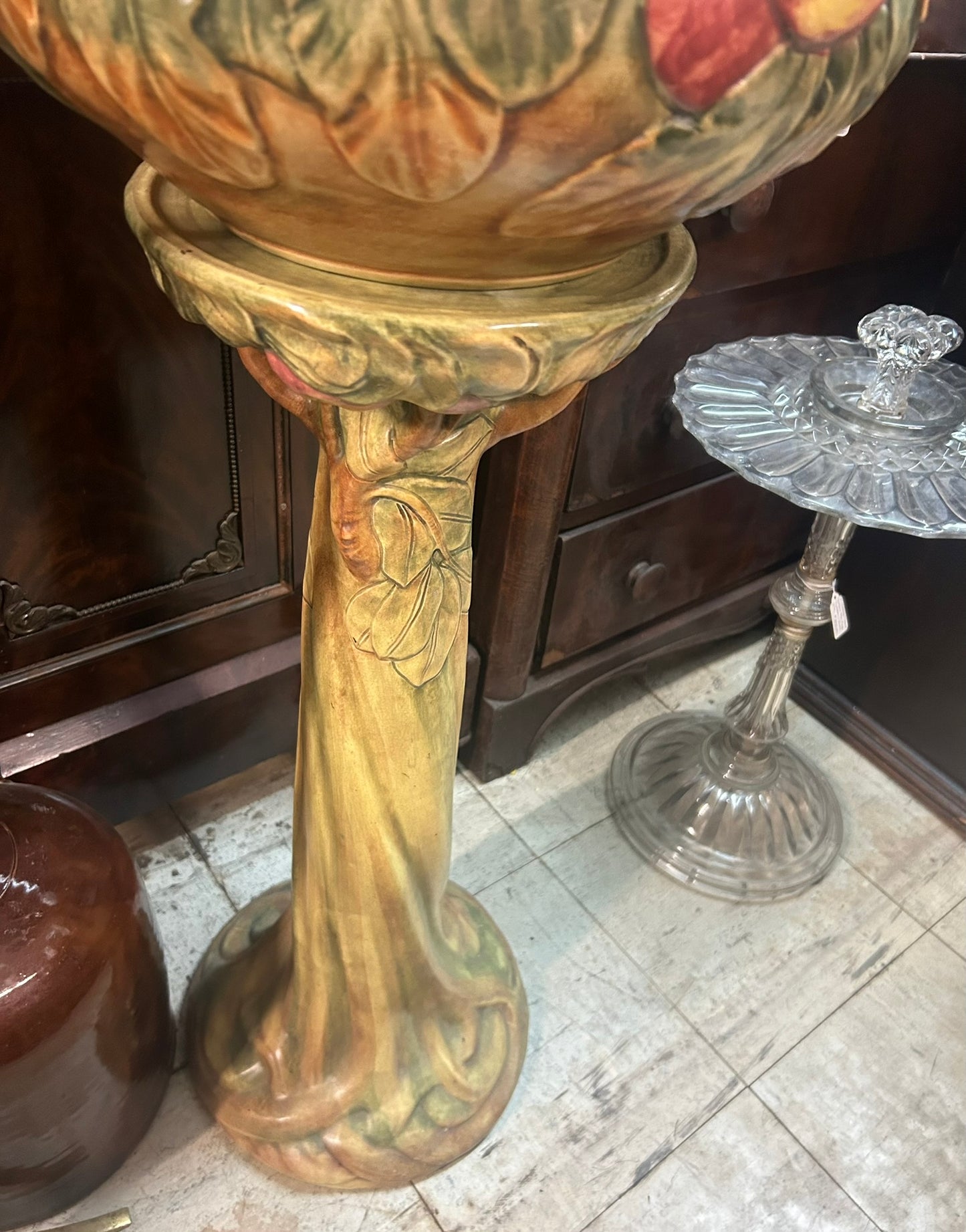 WELLER BALDIN JARDINERE AND STAND