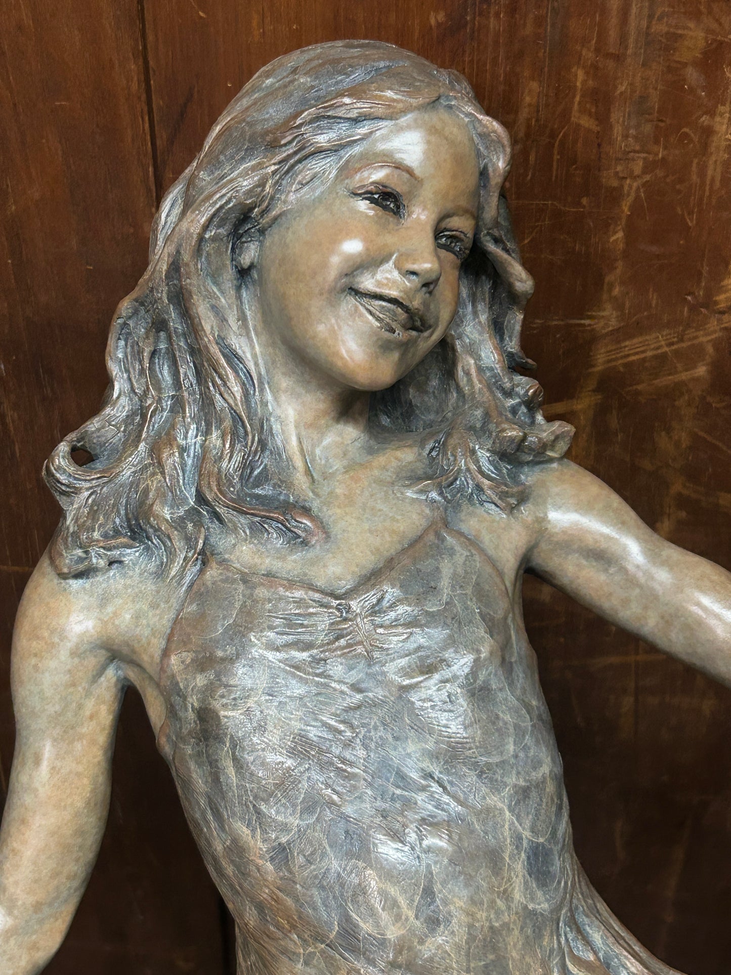 ANGELA MIA DE LA VEGA BRONZE SCULPTURE "DANCING DELIGHT"