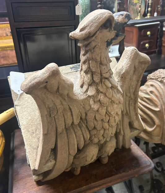 ANTIQUE TERRACOTTA EAGLE OFF OF BUILDING