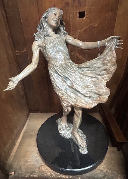 ANGELA MIA DE LA VEGA BRONZE SCULPTURE "DANCING DELIGHT"