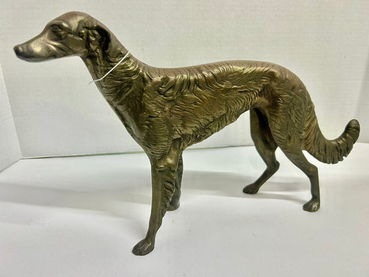 CAST IRON DOORSTOP OF RUSSIAN WOLFHOUND
