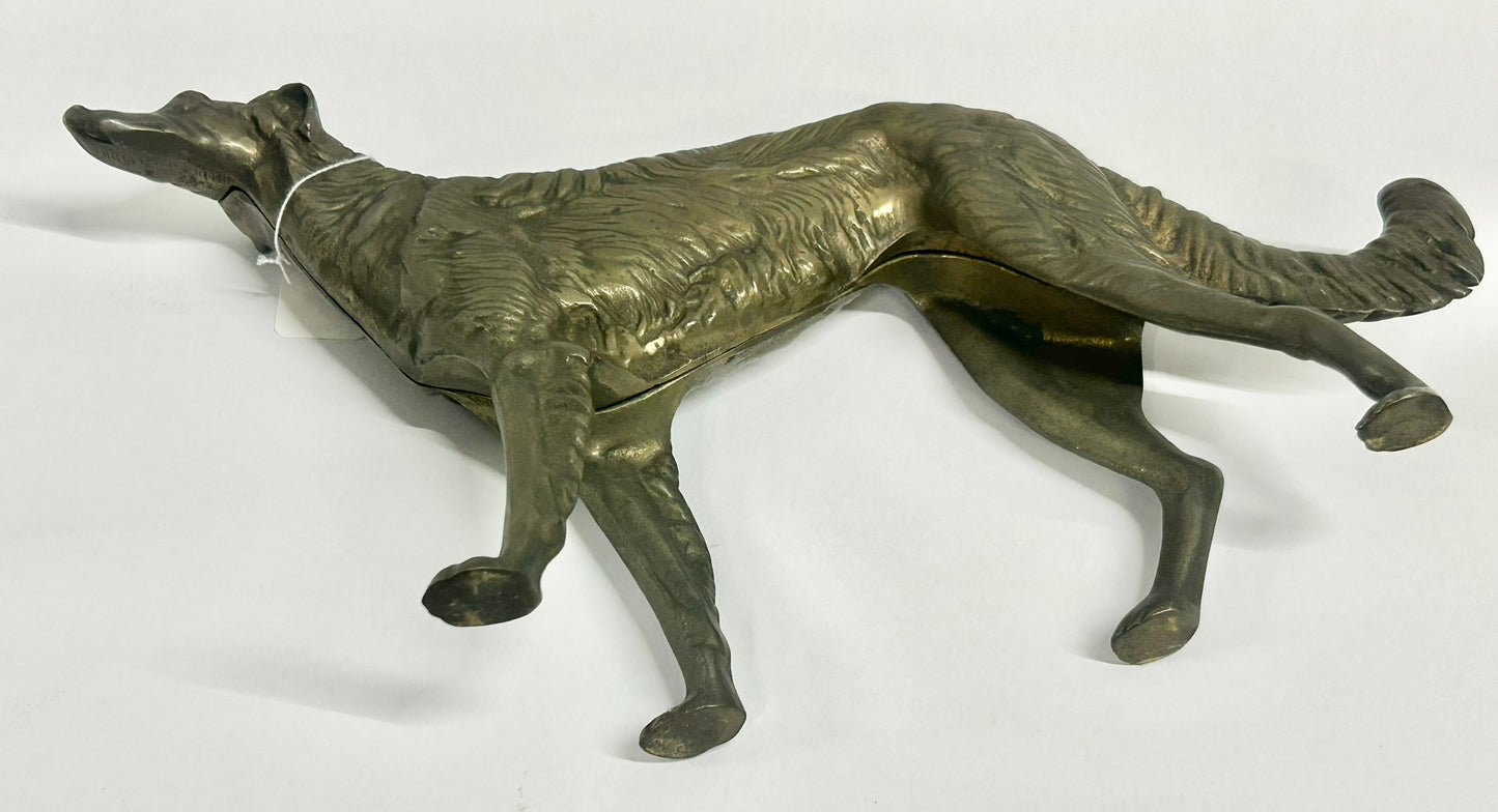 CAST IRON DOORSTOP OF RUSSIAN WOLFHOUND