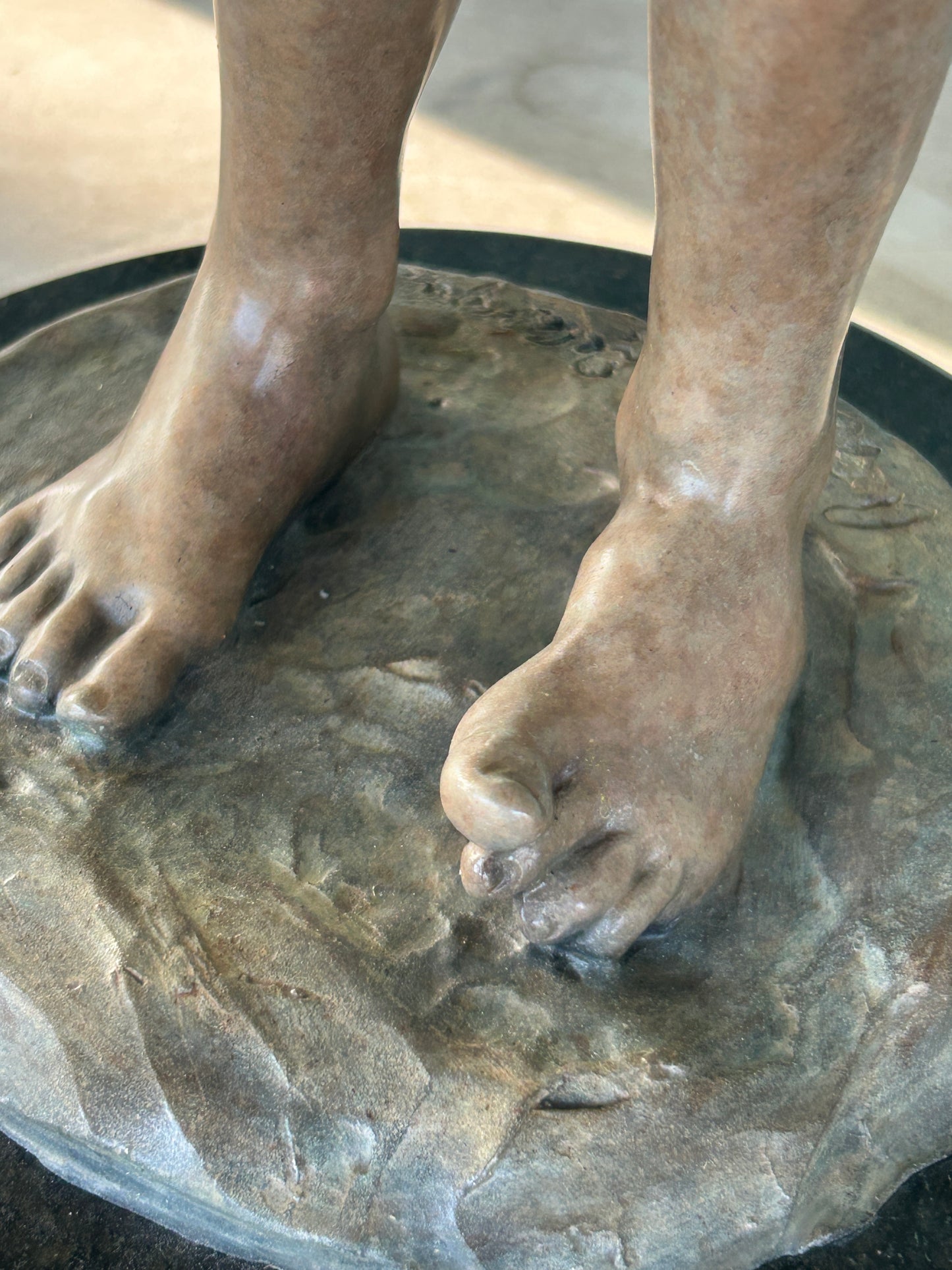 ANGELA MIA DE LA VEGA BRONZE SCULPTURE OF LITTLE GIRL