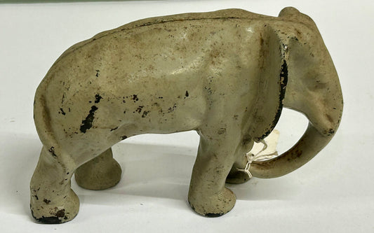 CAST IRON ANTIQUE DOORSTOP OF ELEPHANT