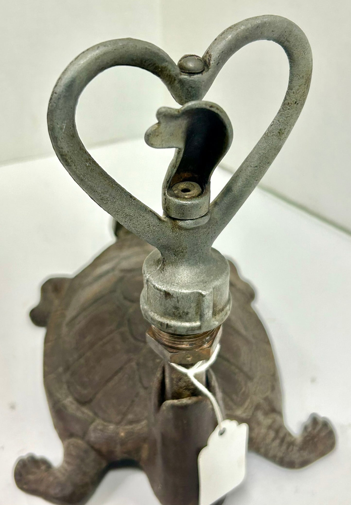 ANTIQUE CAST IRON FIGURAL LAWN SPRINKLER OF TURTLE