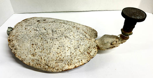 ANTIQUE CAST IRON LARGE TURTLE LAWN SPRINKLER
