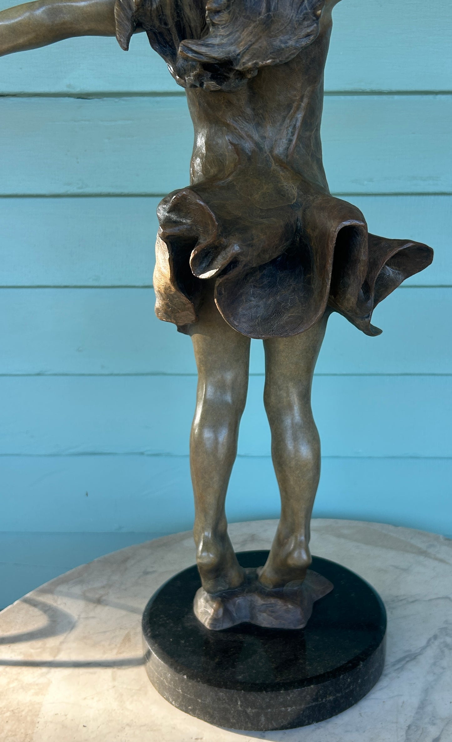 ANGELA MIA DE LA VEGA BRONZE SCULPTURE OF GIRL