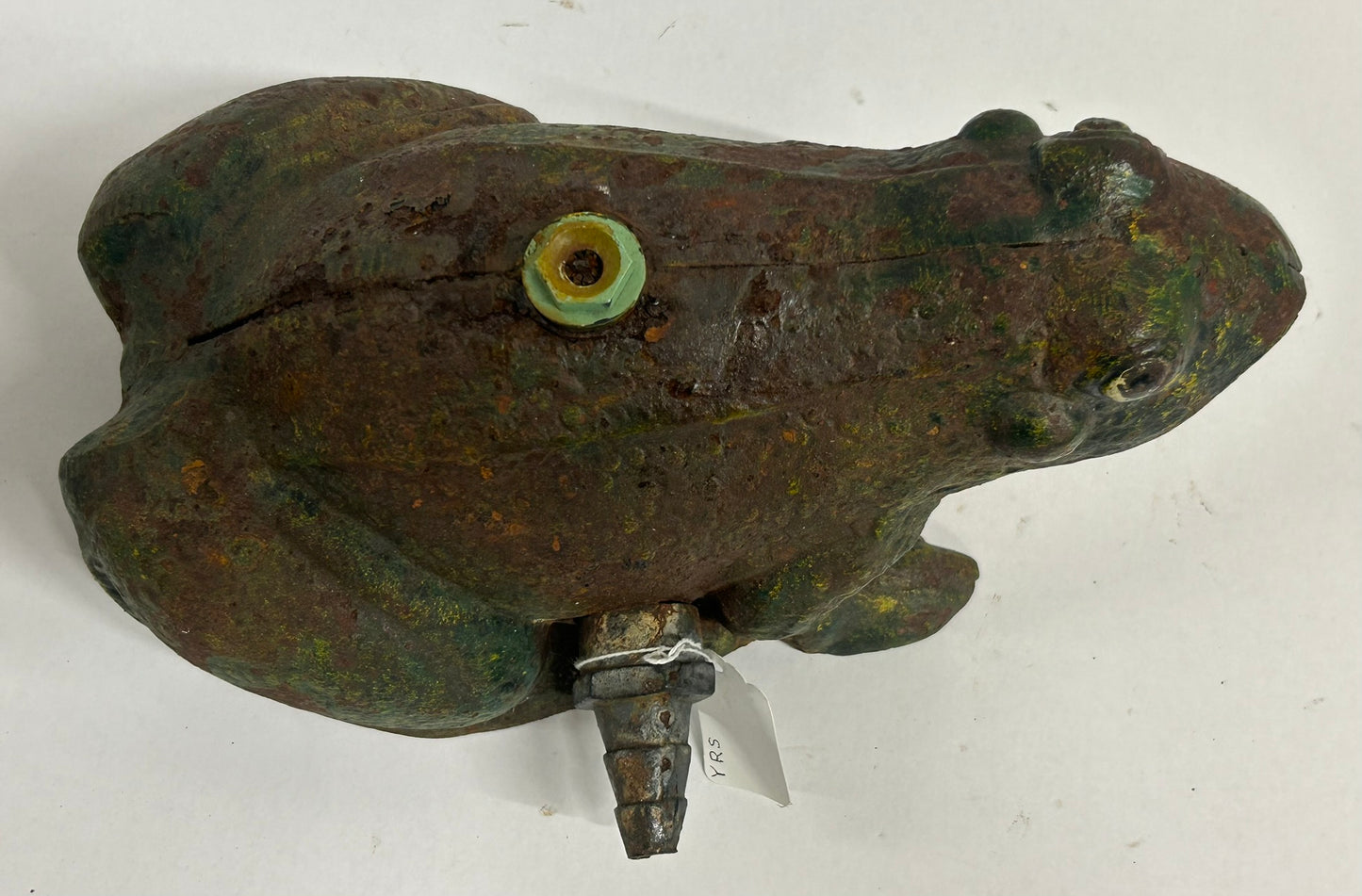 CAST IRON FIGURAL FROG LARGE LAWN SPRINKLER