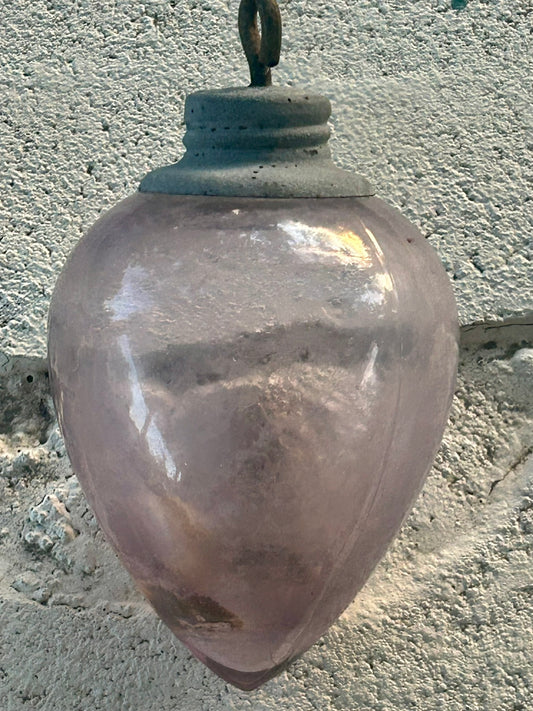 LIGHTNING ROD PENDANT OF PURPLE GLASS