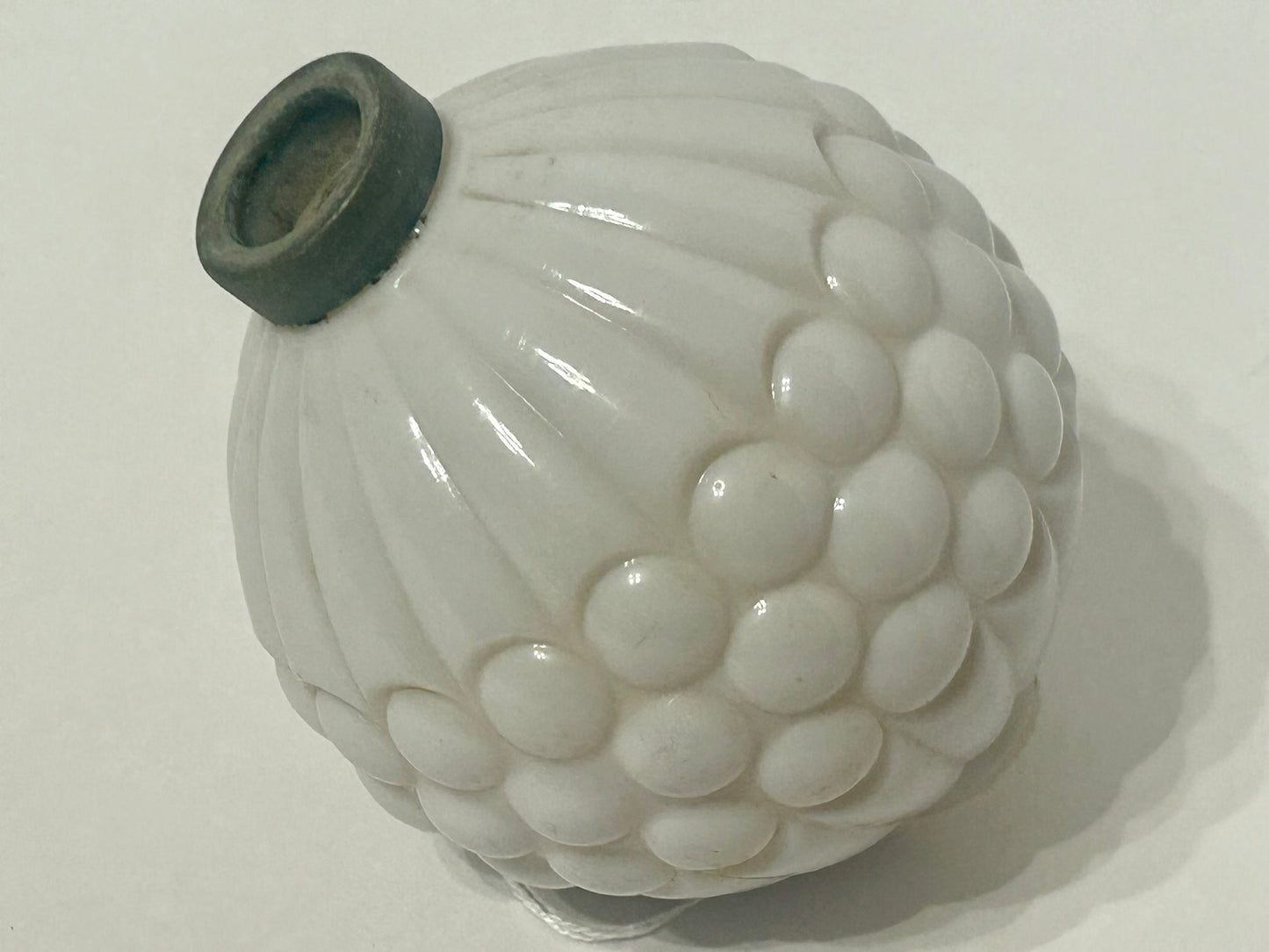 LIGHTNING ROD GLASS BALL RIBBED GRAPE PATTERN