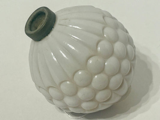 LIGHTNING ROD GLASS BALL RIBBED GRAPE PATTERN