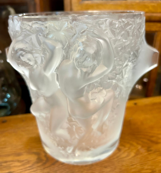 LALIQUE DANCING NUDES ICE BUCKET