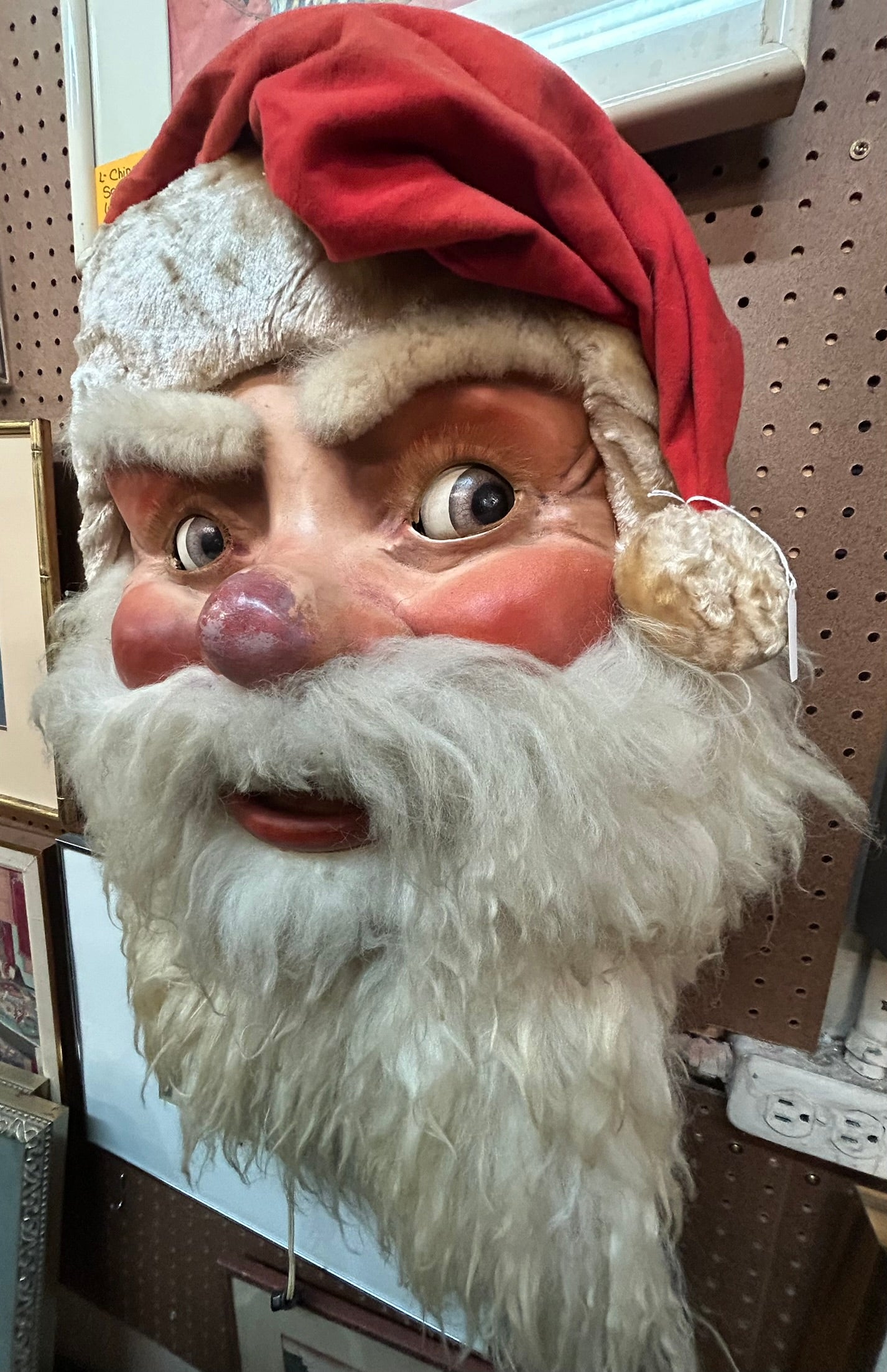 ANTIQUE MECHANICAL SANTA CLAUS STORE DISPLAY