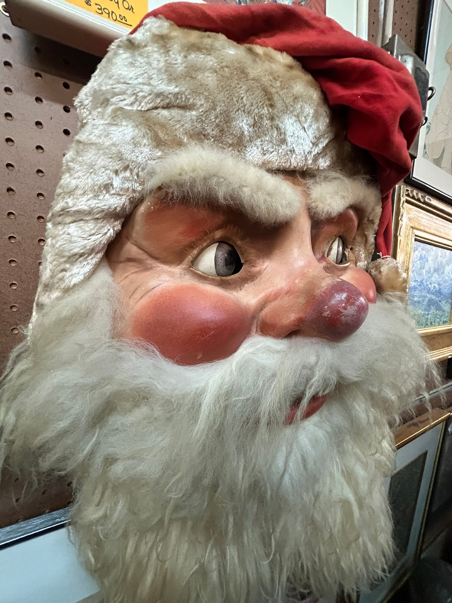 ANTIQUE MECHANICAL SANTA CLAUS STORE DISPLAY