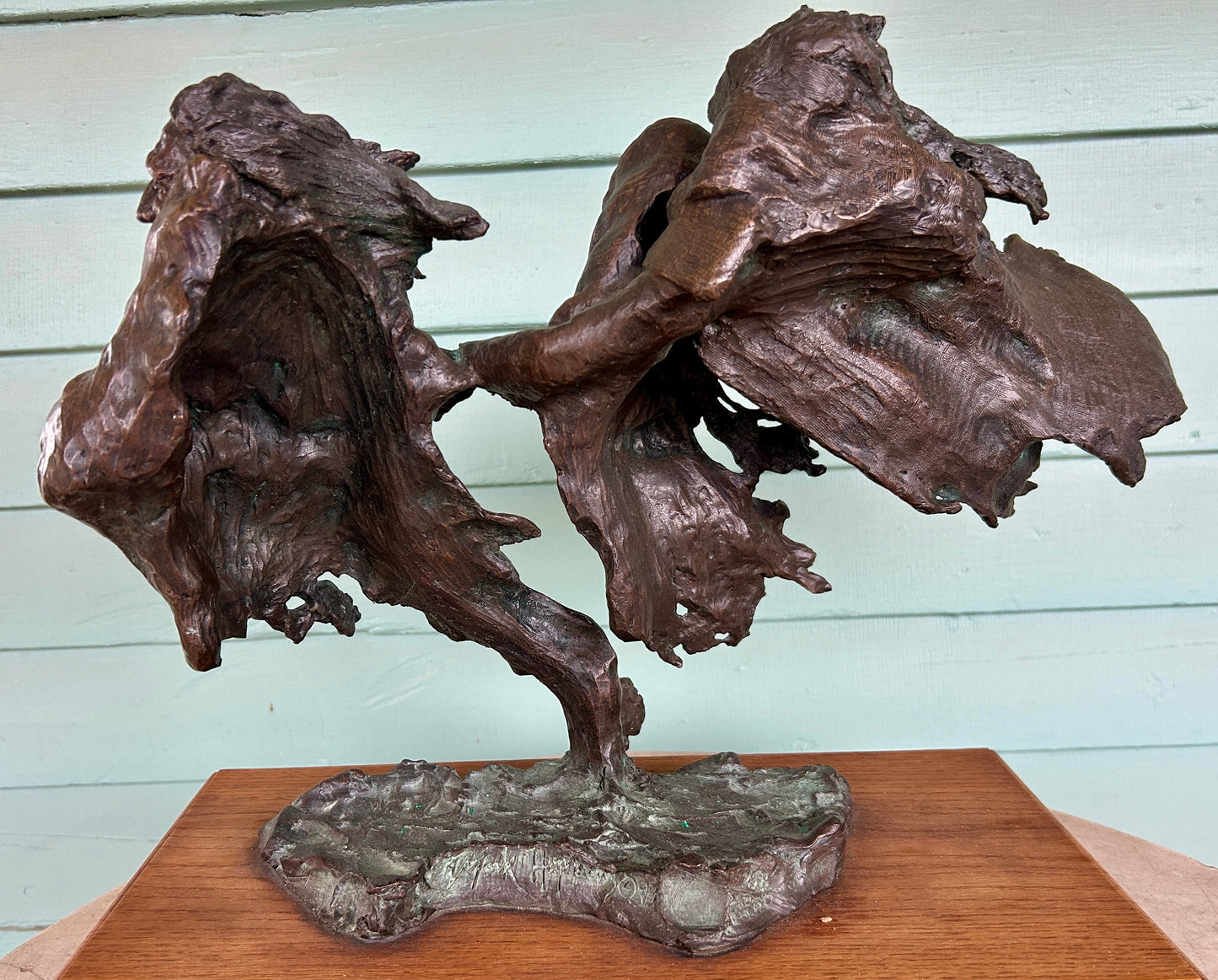 MARK HOPKINS COLORADO BRONZE ARTIST SCULPTURE OF NATIVE AMERICANS
