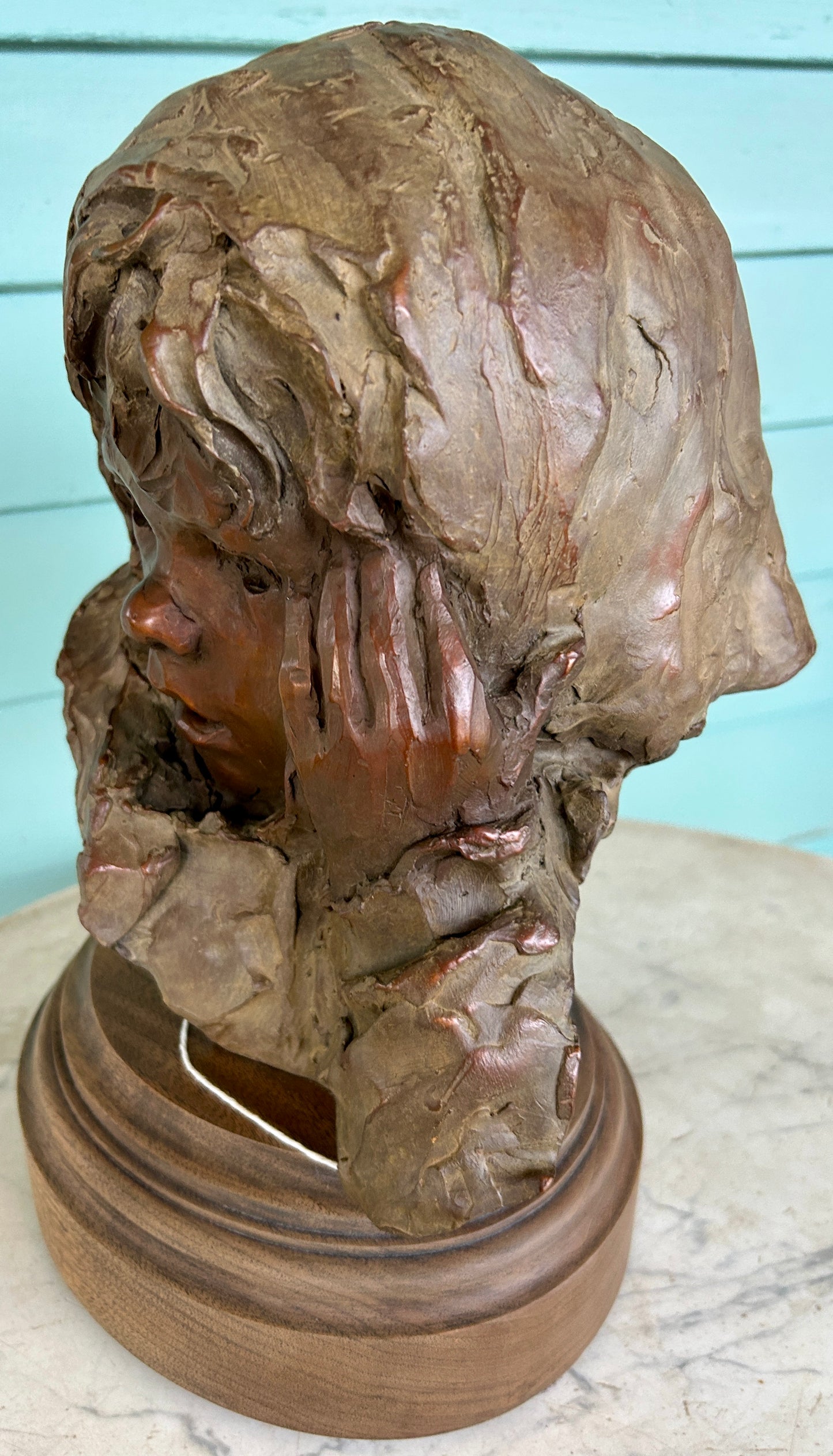 GLENNA GOODACRE OF NEW MEXICO & TEXAS BRONZE SCULPTURE OF GIRL
