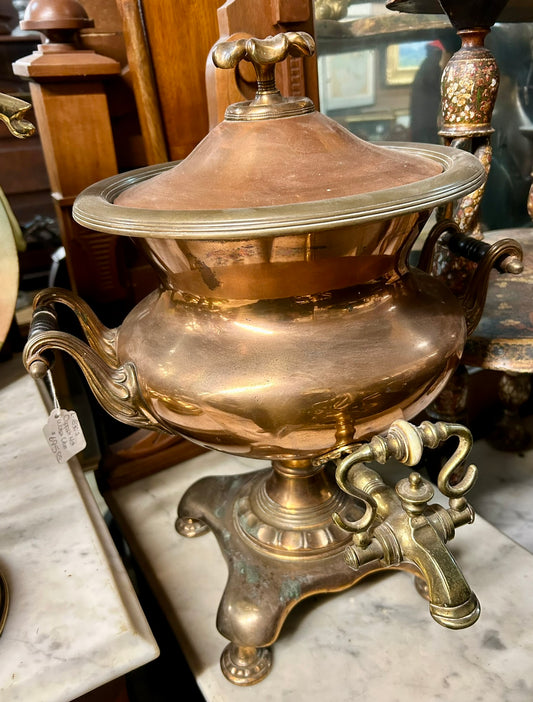 ANTIQUE 1840'S COPPER WATER URN