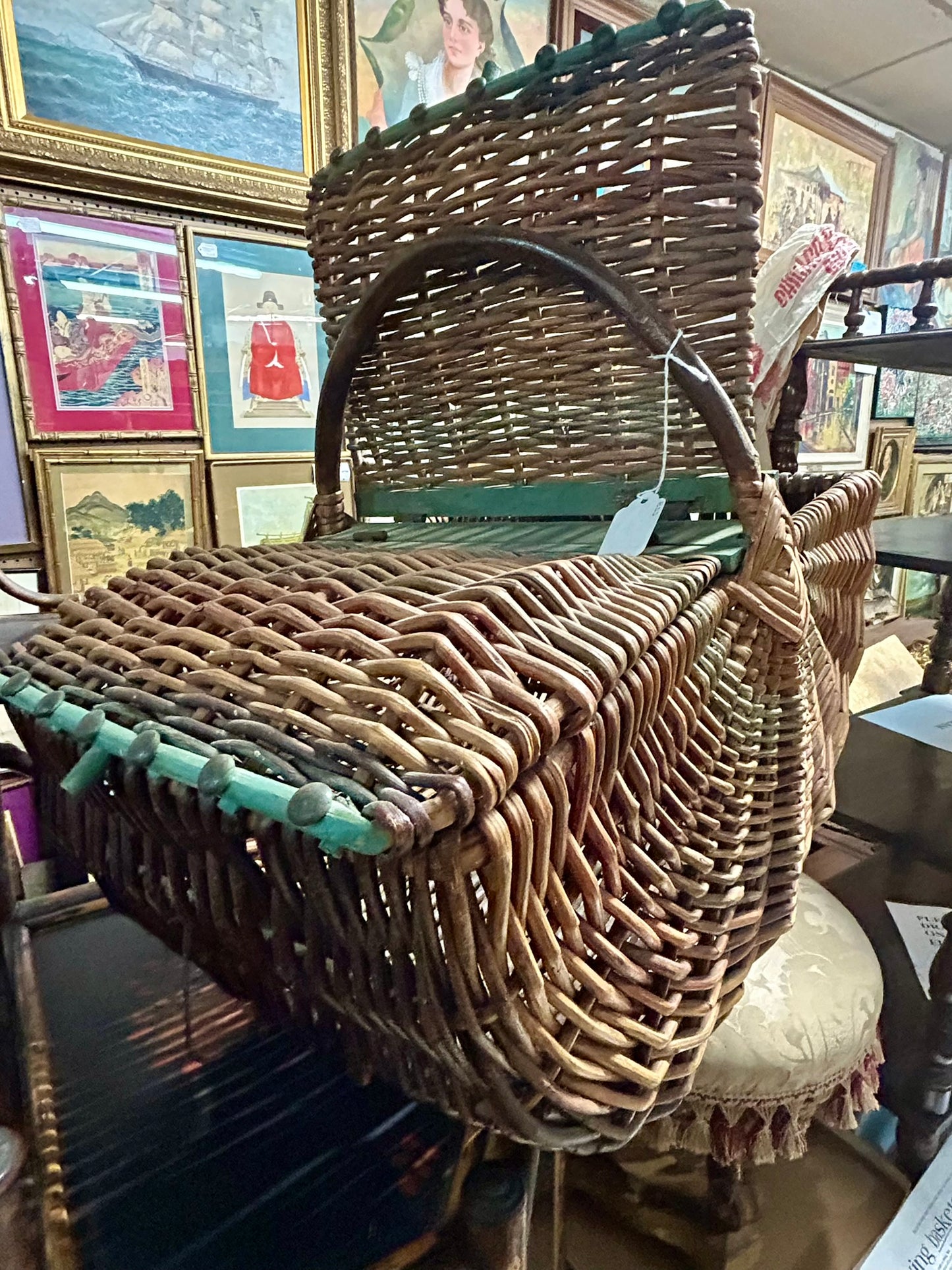 RARE KANKAKEE STATE HOSPITAL IN ILLINOIS BASKET MADE BY STEVE KORDYL