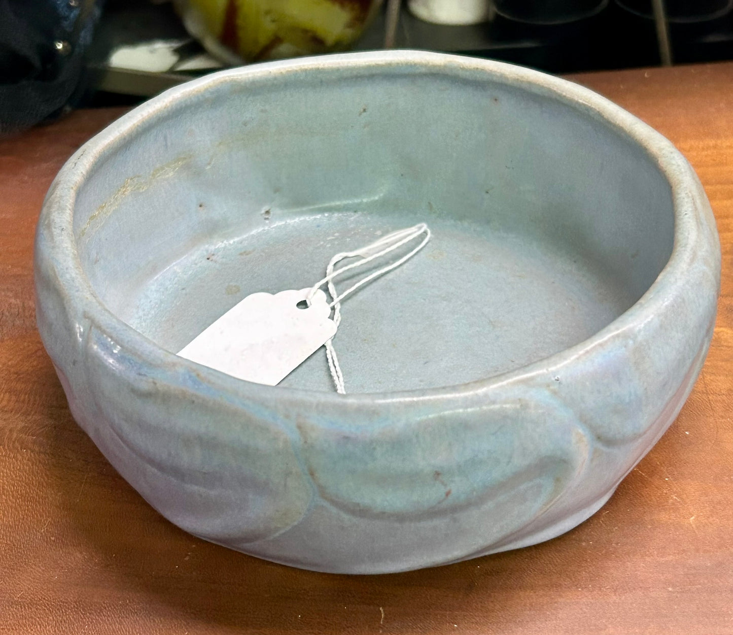 1916 VAN BRIGGLE BLUE GREEN BOWL