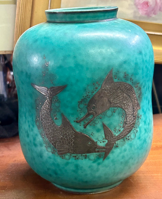 GUSTAVSBERG POTTERY VASE DESIGNED BY WILHELM KAGE