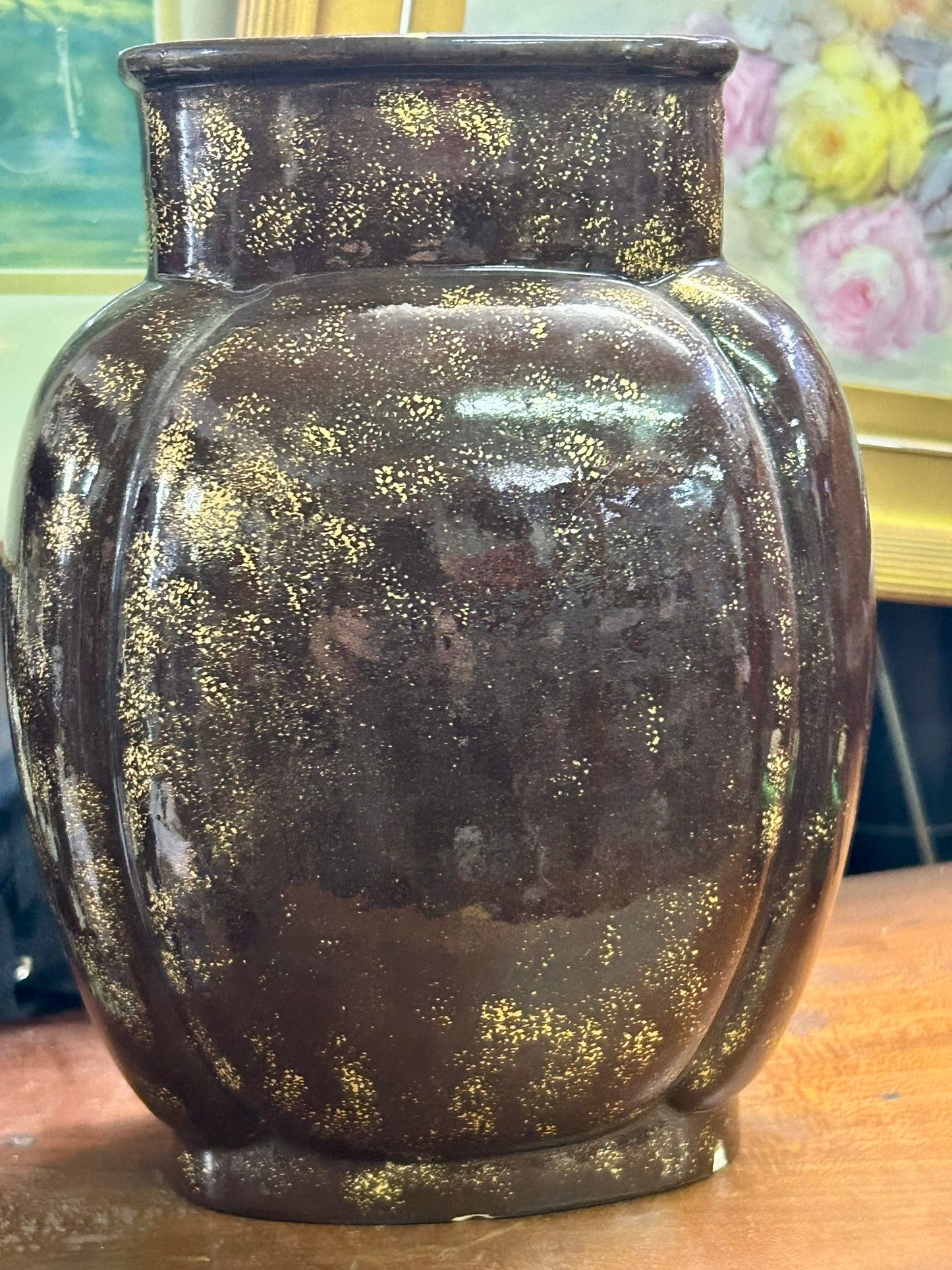 EMILLE GALLE FRENCH FAIENCE POTTERY BOAT SCENE VASE