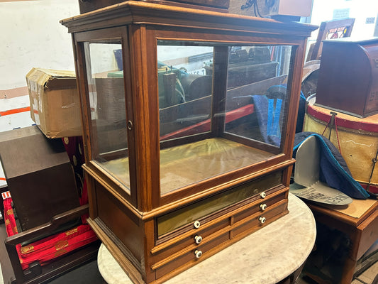 ANTIQUE GENERAL STORE DISPLAY CABINET