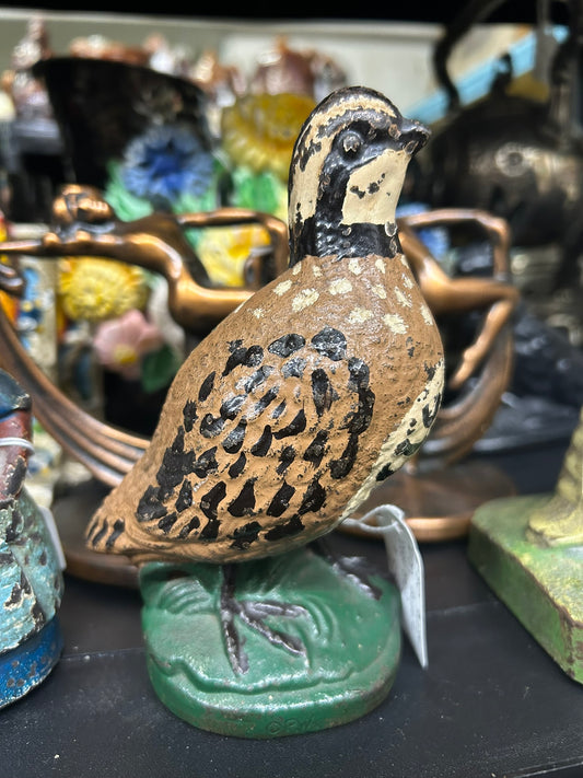 CAST IRON QUAIL DOOR STOP