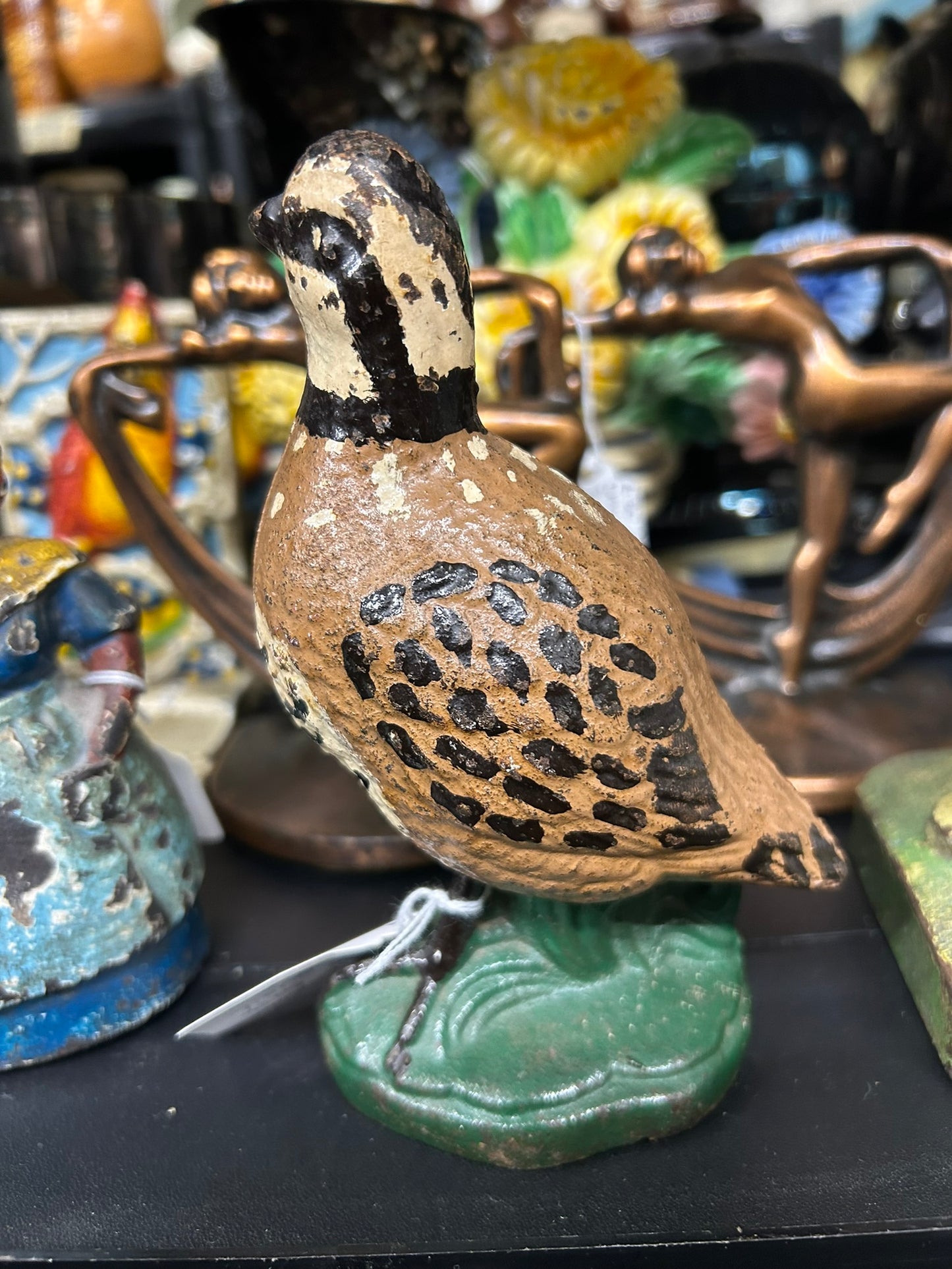 CAST IRON QUAIL DOOR STOP