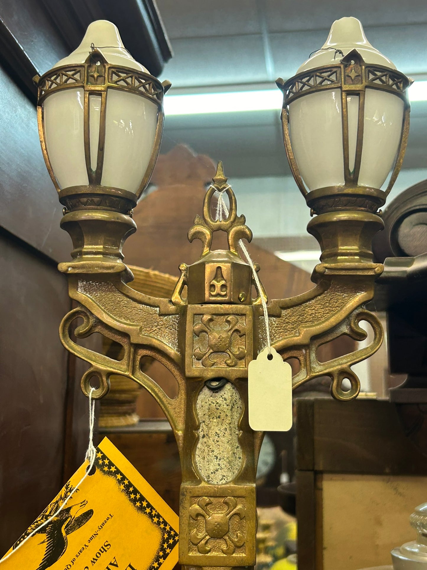 ANTIQUE SALESMAN SAMPLE OF ORNATE STREET LIGHT