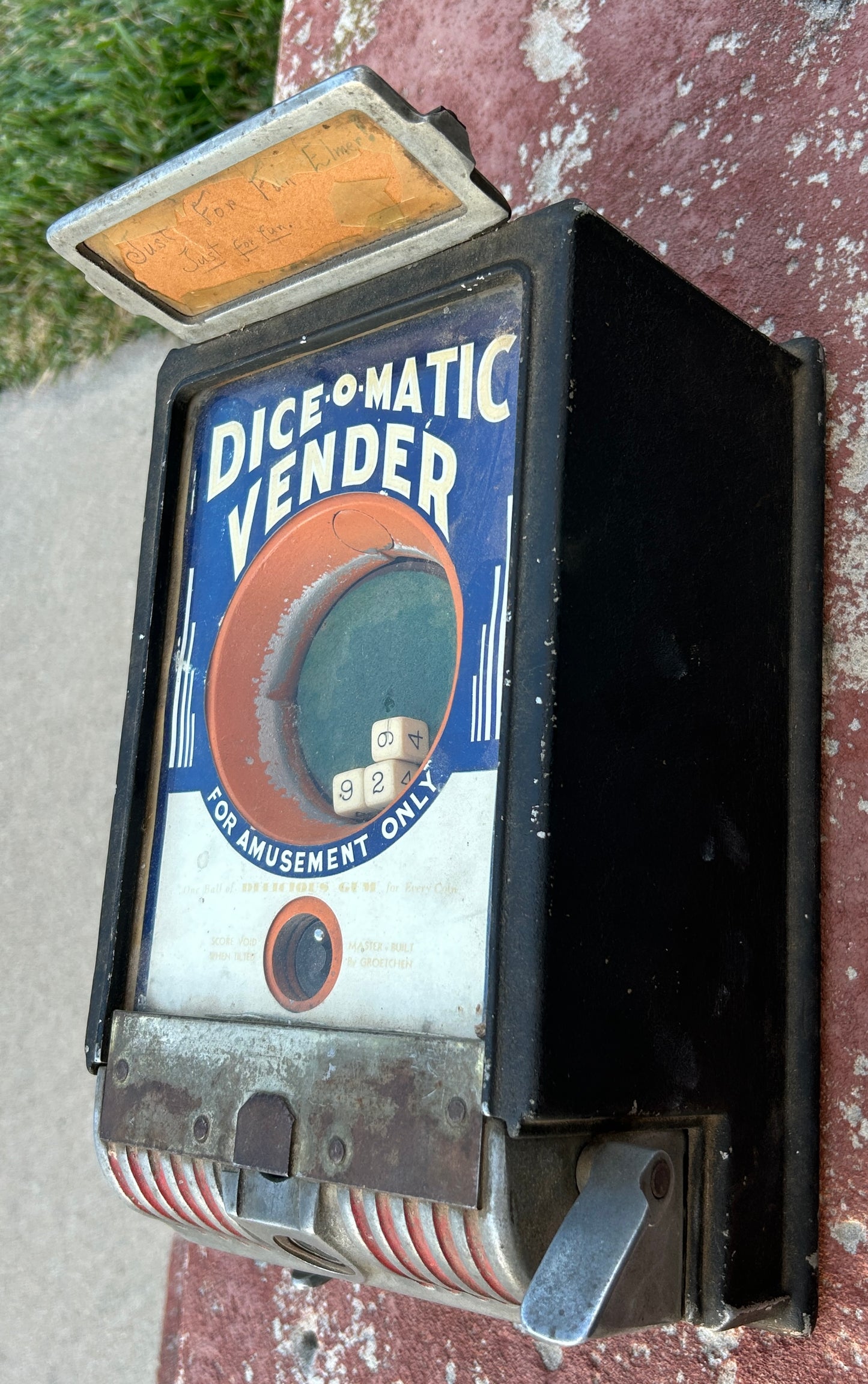 DICE-O-MATIC  TRADE SIMULATOR GAMING MACHINE 1934