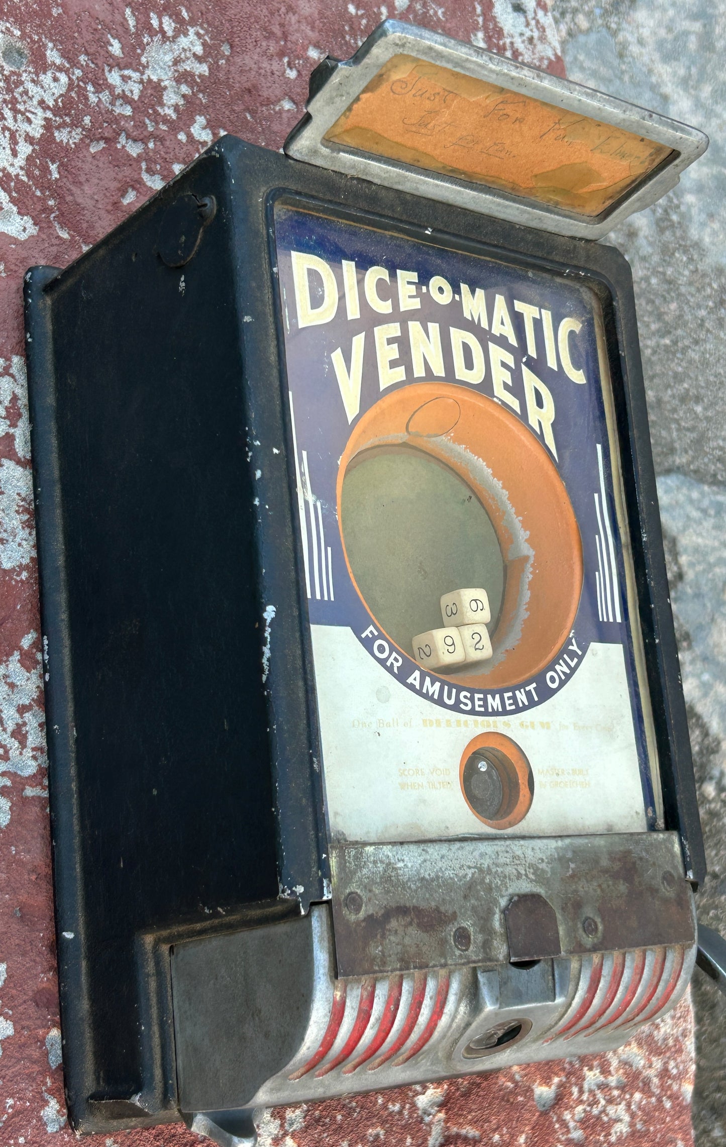 DICE-O-MATIC  TRADE SIMULATOR GAMING MACHINE 1934