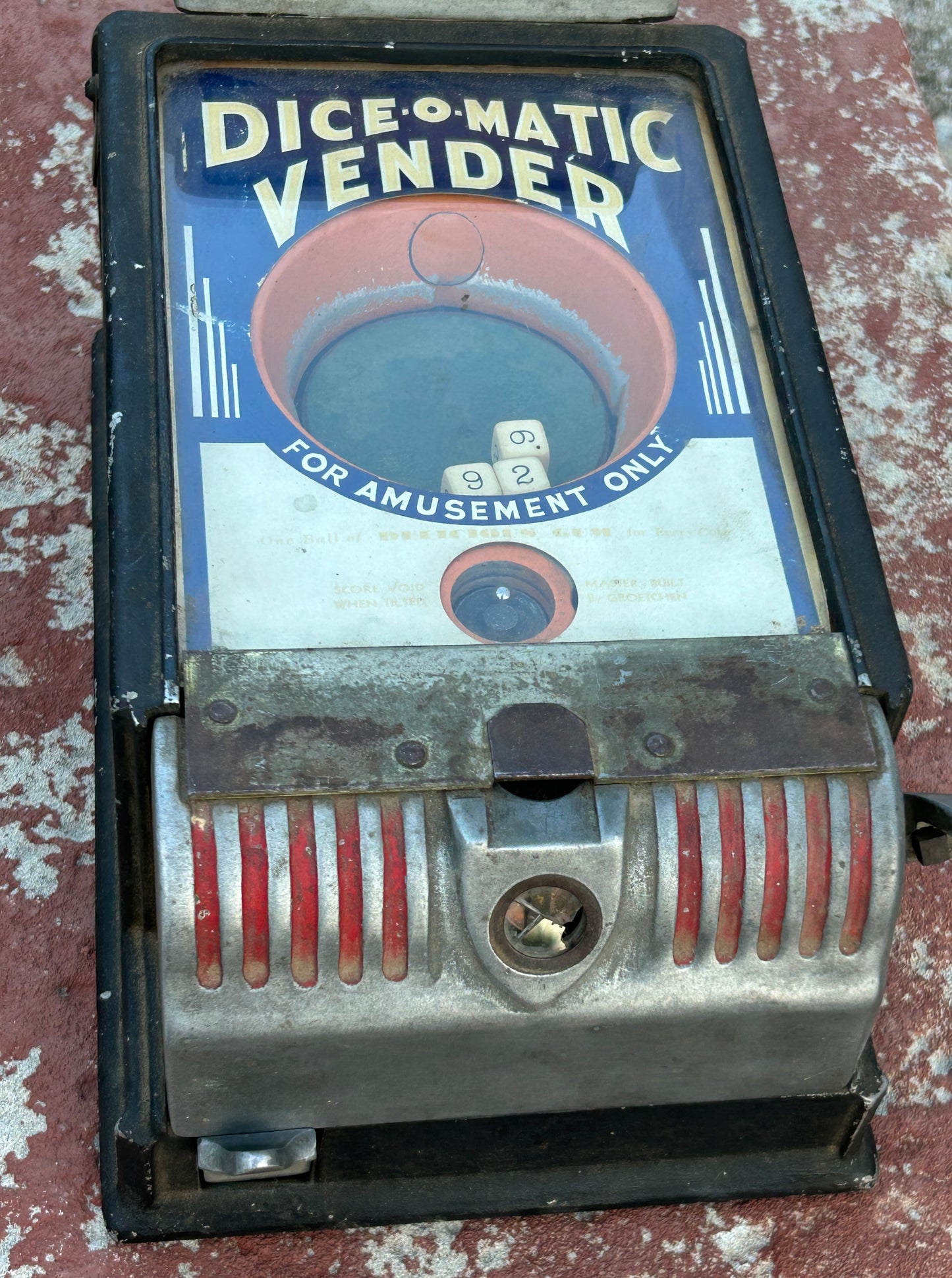 DICE-O-MATIC  TRADE SIMULATOR GAMING MACHINE 1934