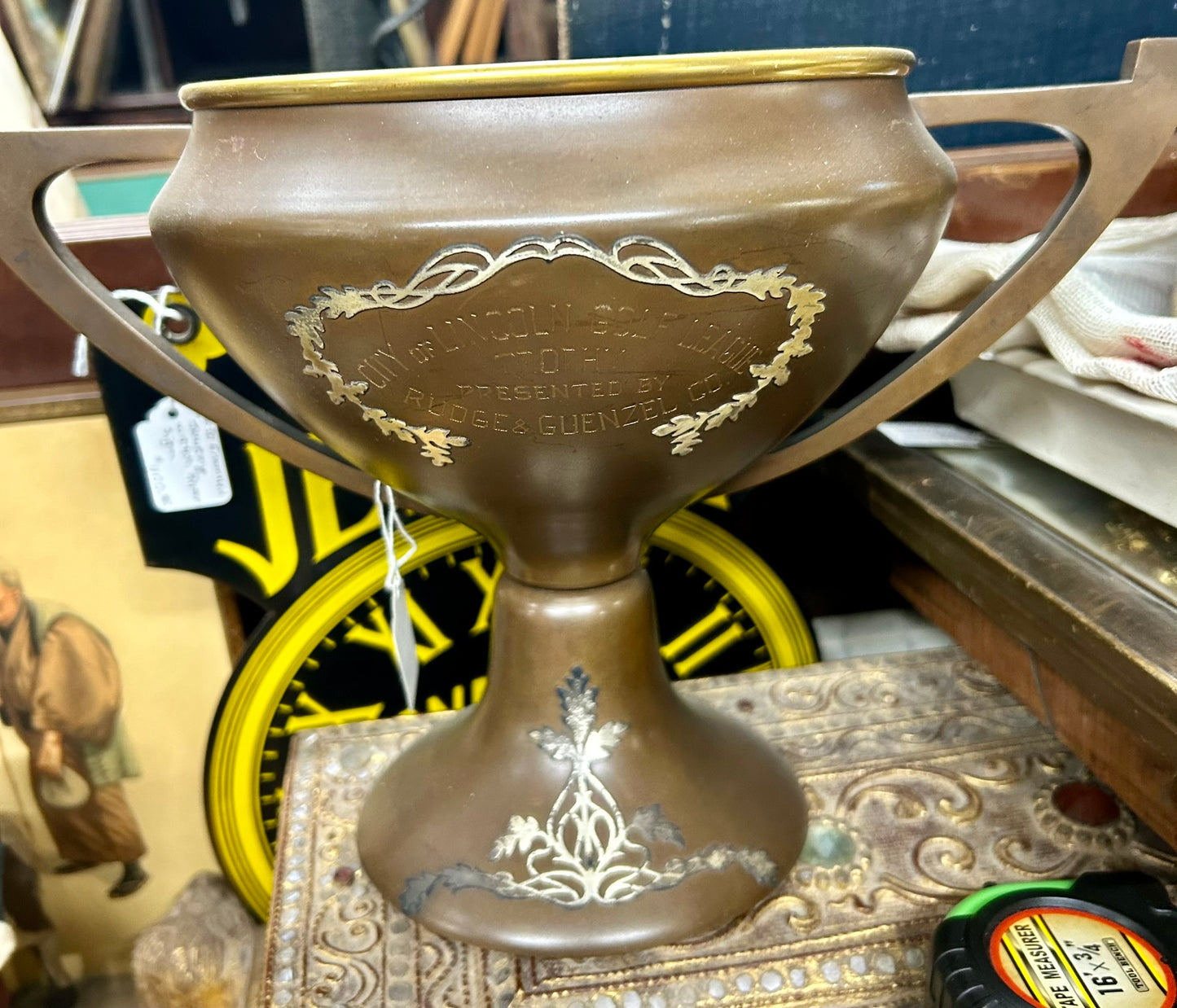 CITY OF LINCOLN NEBRASKA 1933 GOLF LEAGUE TROPHY