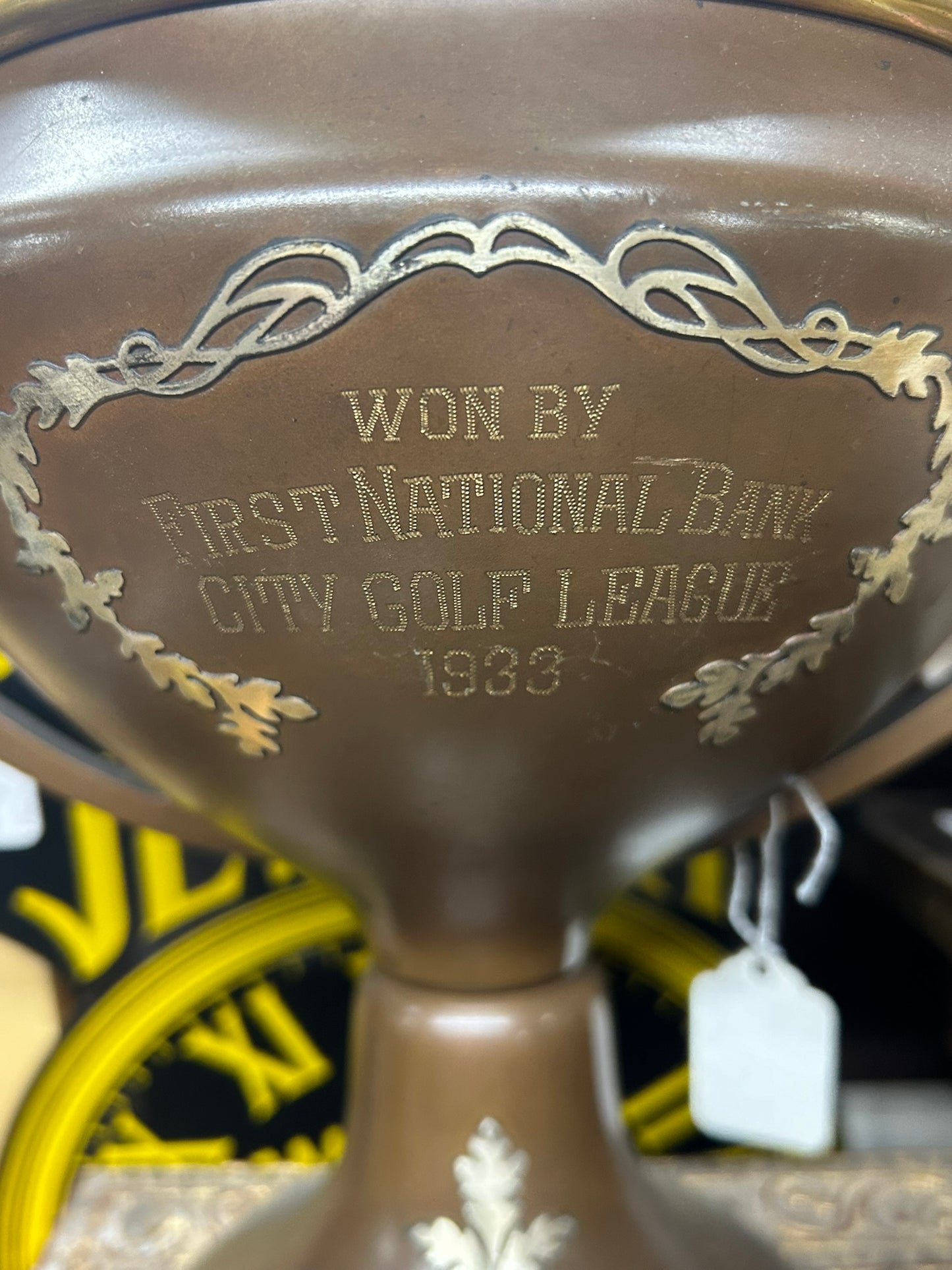 CITY OF LINCOLN NEBRASKA 1933 GOLF LEAGUE TROPHY