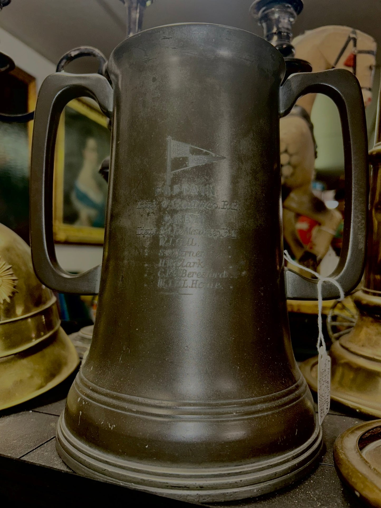 ROYAL ENGLISH YACHT CLUB 1867 TROPHY FOR SCHOONER YACHT "VIOLET" RARE