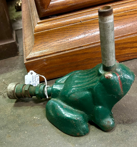 GREEN FROG CAST IRON WATER SPRINKLER