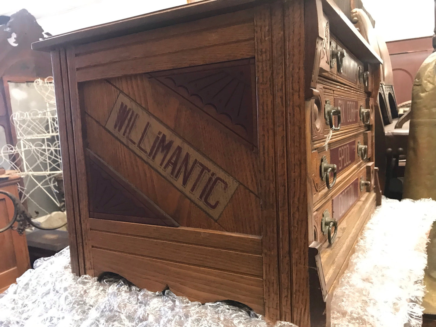 WILLIMANTIC 4 DRAWER SPOOL CABINET